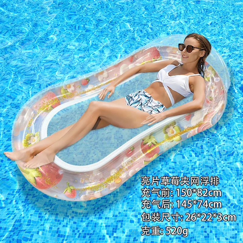 Pool-Floße, aufblasbar, zum Spielen, Wasserspaß, zusammenklappbar, PVC-Sofa, aufblasen, Lounge-Stuhl, schwimmend, Sommer, Schwimmen, Strand, Meer