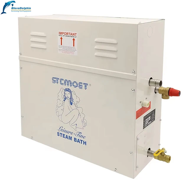 July005 Automatic Control Wet Steam Sauna Bath Equipment 12KW Electric Heating Steam Machine With Computer Control Panel