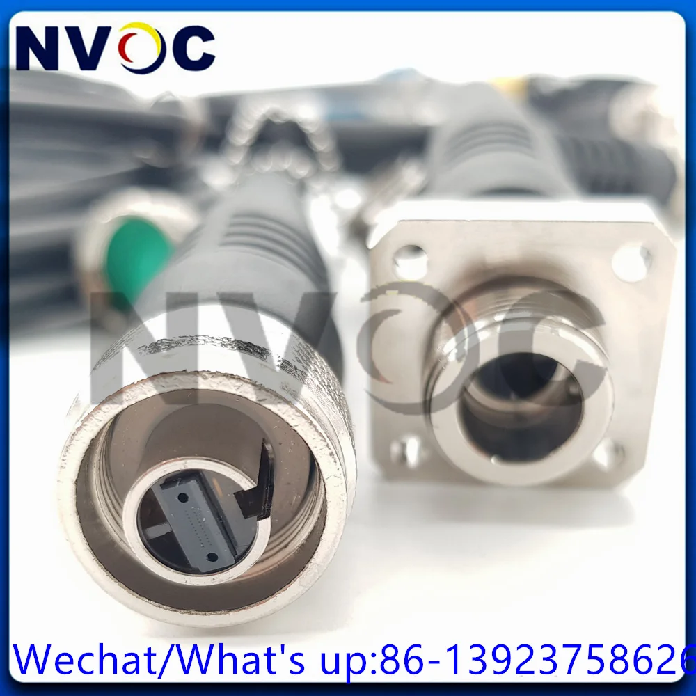 200M 24Core 7.0mm TPUArmored Tactical Fiber Patch Cord Lead With ODCMPO Round Female Connecdtor And 2Pcs ODCMPO-S-M To LC Jumper