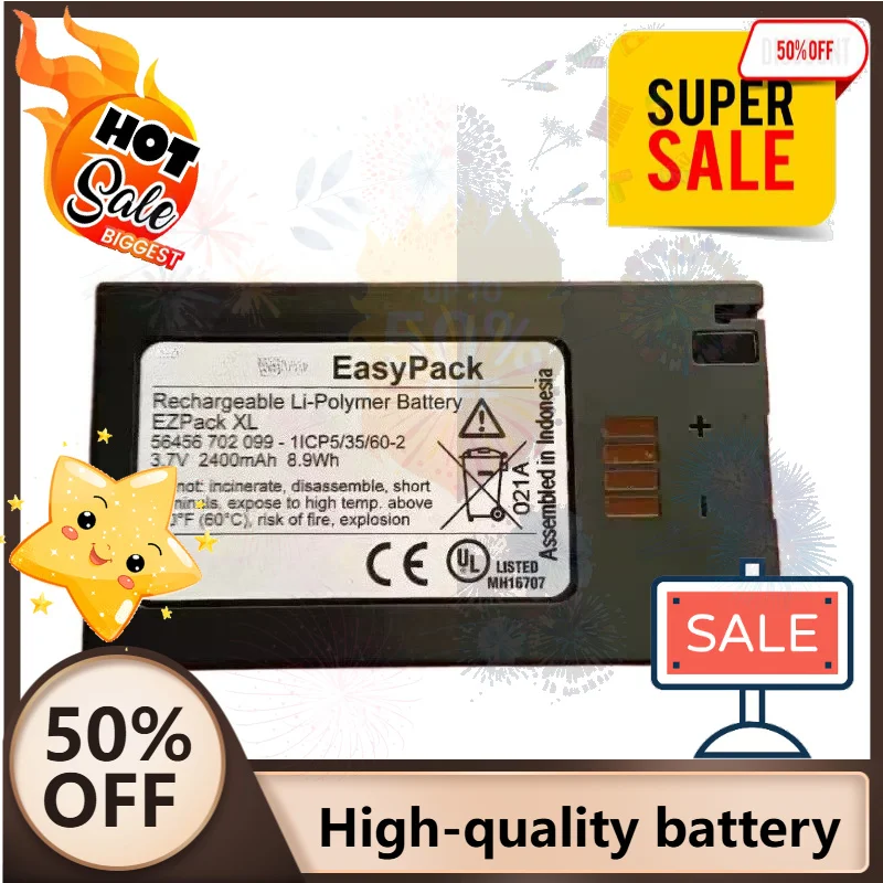 SWZY 3.7V 2400mAh Rechargeable Battery for Renishaw XR20-W for VARTA E asyPack EZPack XL 56456 702 099 for Crestron TSR-302-BTP