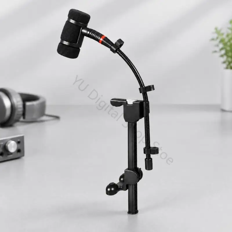 96BA Flexible Arm Sound Pickup Holder for a Stringed Instrument with Padded Clamp for Concerts, Lessons, and Instruction