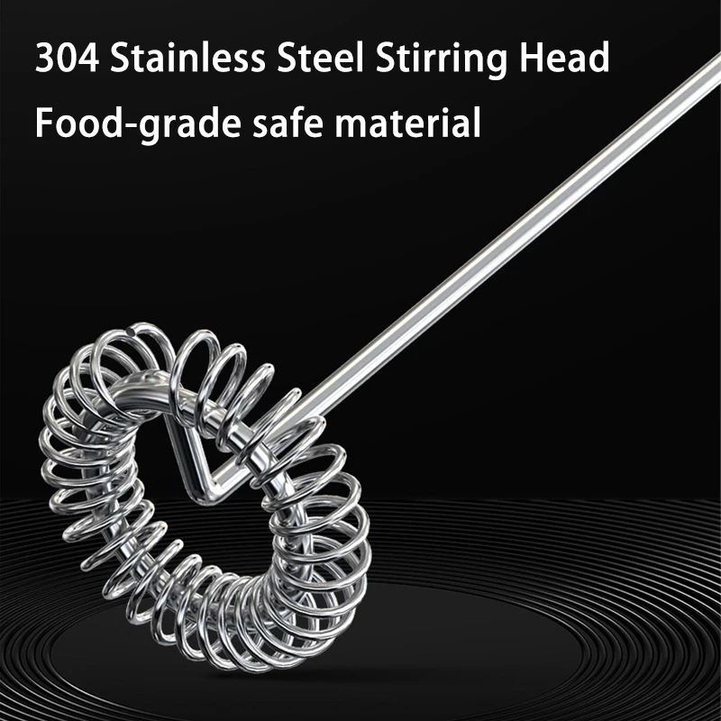 رغوة الحليب المحمولة القابلة لإعادة الشحن مع حامل، صانع رغوة كهربائي محمول مع شحن TPC للشوكولاتة الساخنة كابتشينو لاتيه