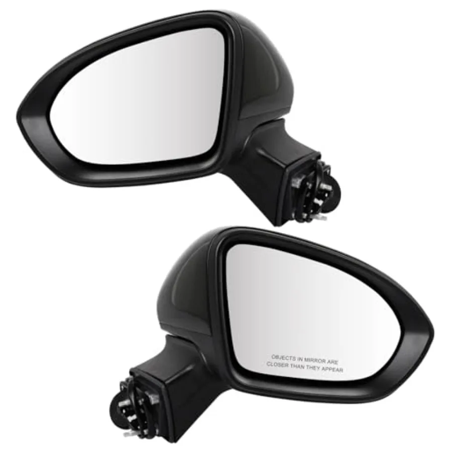 

Left and Right Side View Mirrors Fit for 2016-2019 Chevy Cruze Black Power Adjustable Mirror with GM1320541 GM1321541