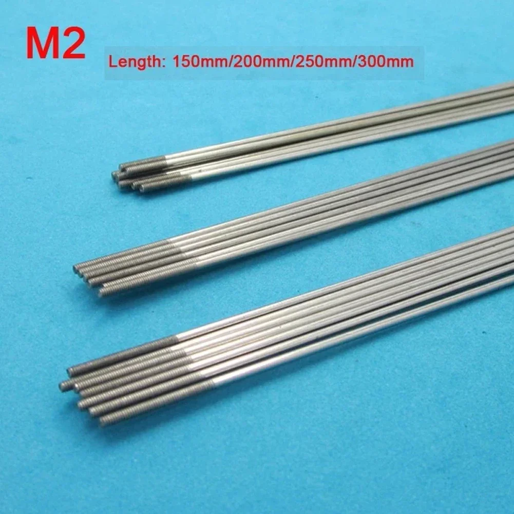 5PCS Tirante Collegamento Servo Push Rod M2 150 200 250 300 millimetri Collegamento Biella In Acciaio Inox Per RC Aereo Elicottero