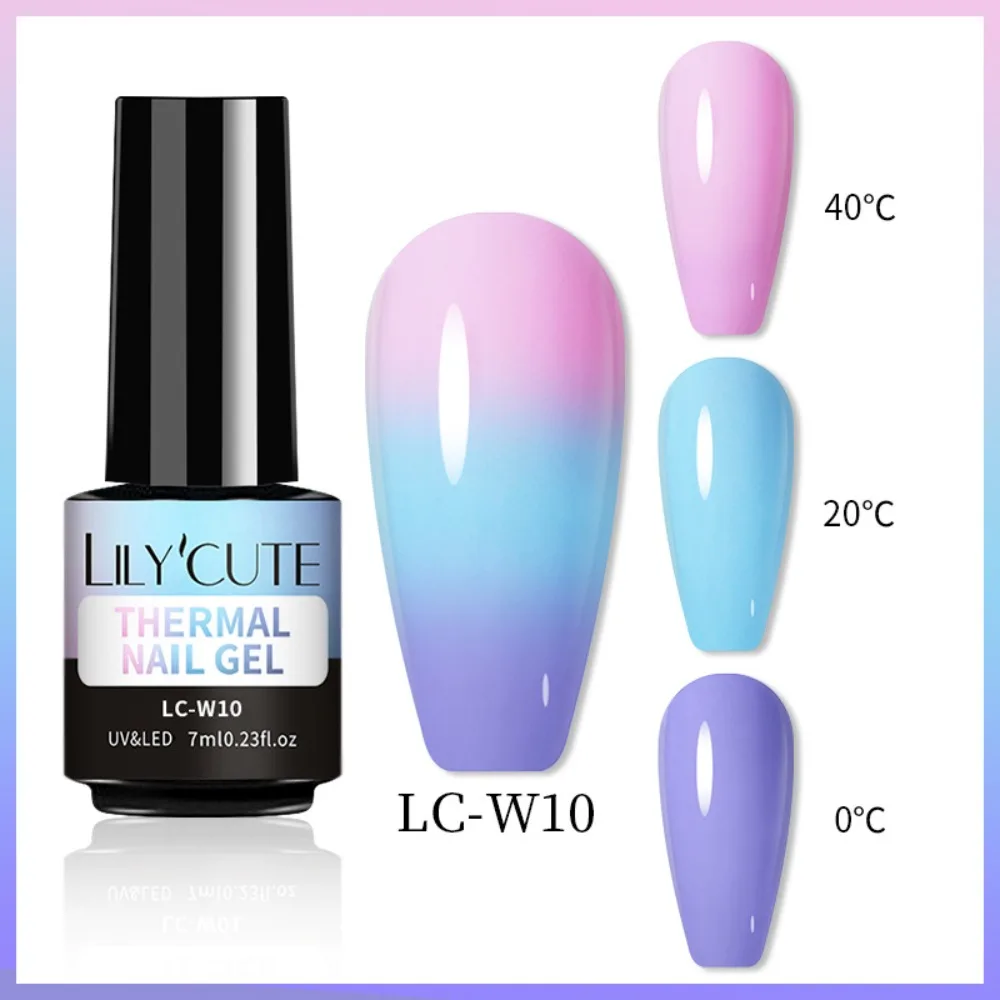 7ML asciugatura rapida che cambia la temperatura smalto Gel per unghie paillettes lucide strumenti per Nail Art vernice per unghie sfumata Soak Off vernice UV