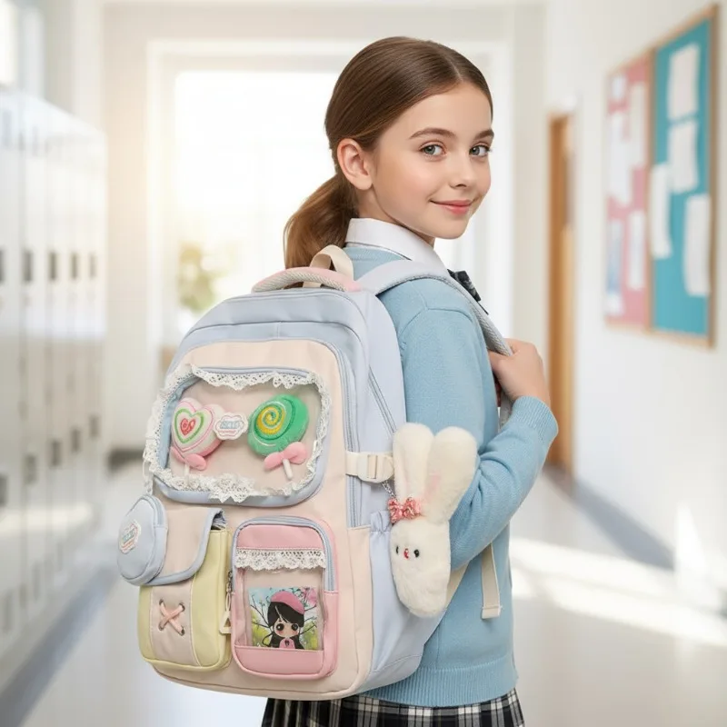 

Large Capacity Children Backpacks for Boy Lightweight Cute Backpacks Cartoon Backpacks School Bag Designer Bag Mochilas Mujer