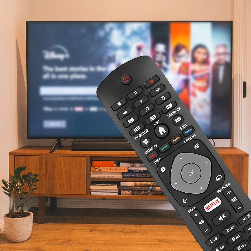 398GR08B Replacement Remote Control for Philips with  Netflix shortcuts