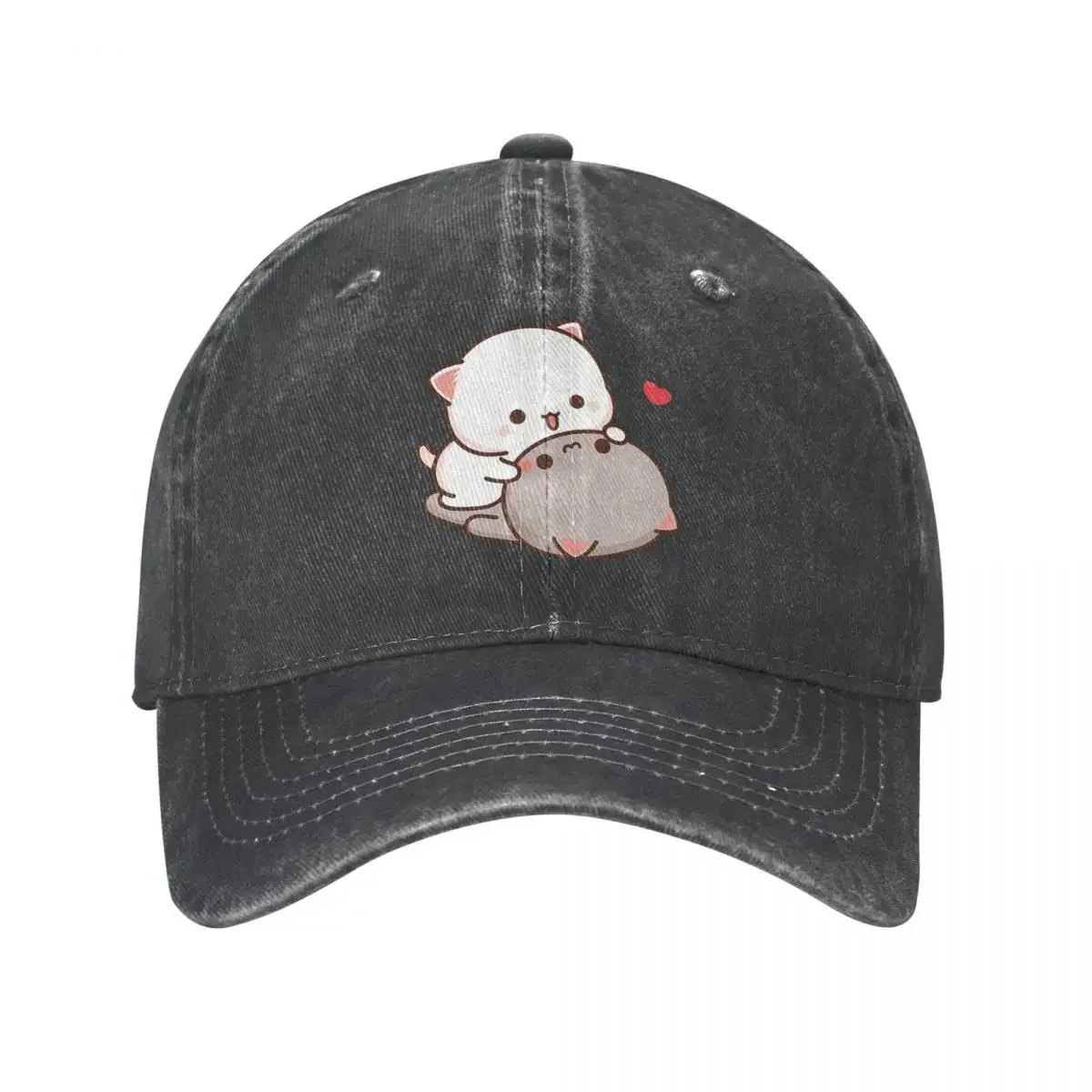 Peach And Goma Mochi Cat Love Baseball Cap cowboy hat Peaked cap Cowboy Bebop Hats Men and women hats