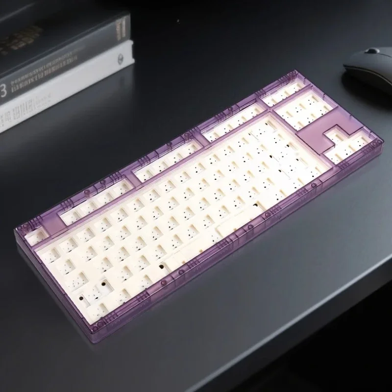 

Swagkeys Transition Lite 87 Transparent Keyboard Wired Single Mold PC HotSwap Mechanical Keyboard Kit 7U/6.25U 1.6mm RGB Teclado
