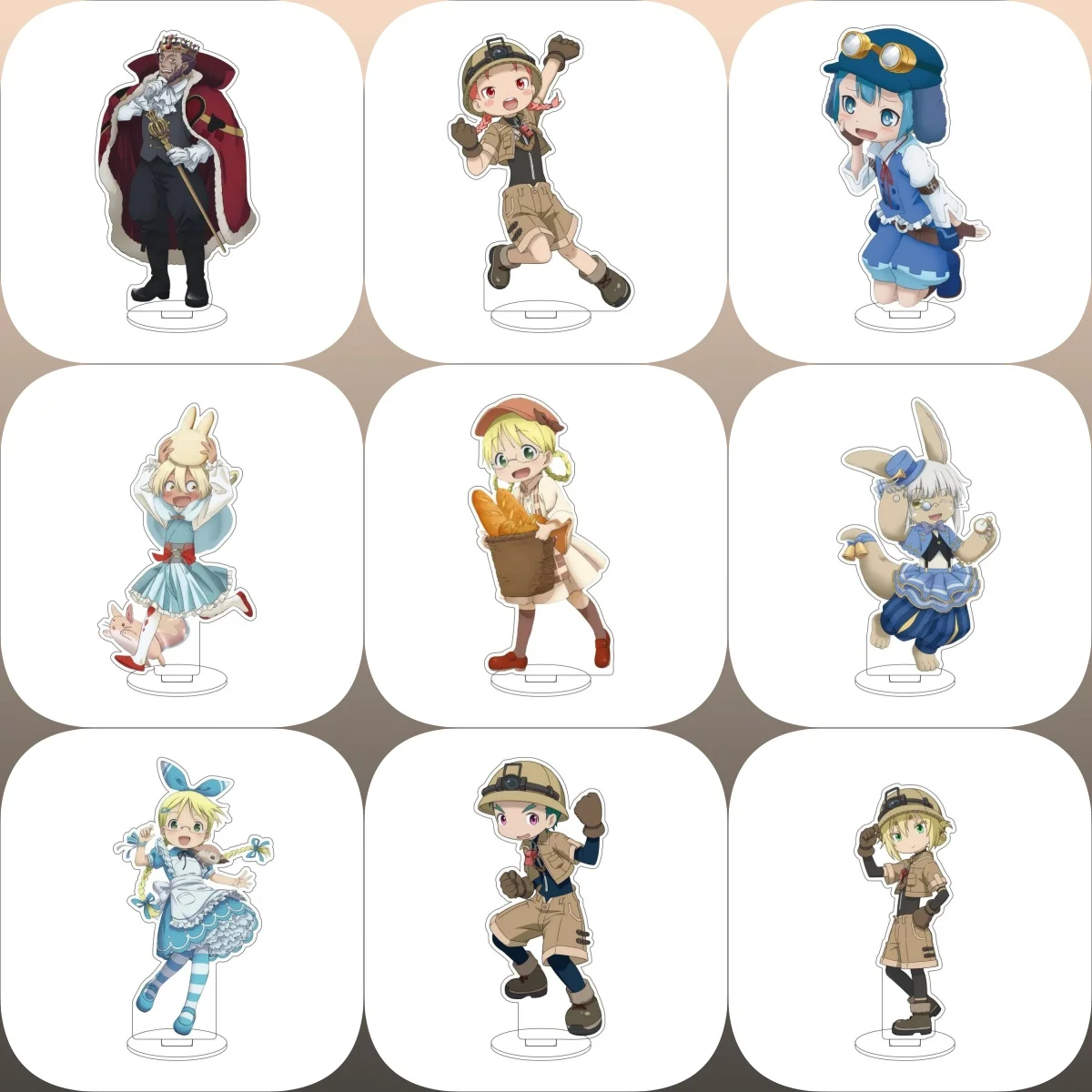 

15CM Anime From the Abyss Acrylic Stand Model Cosplay Characters Ornament Accessories Goods Christmas Gifts