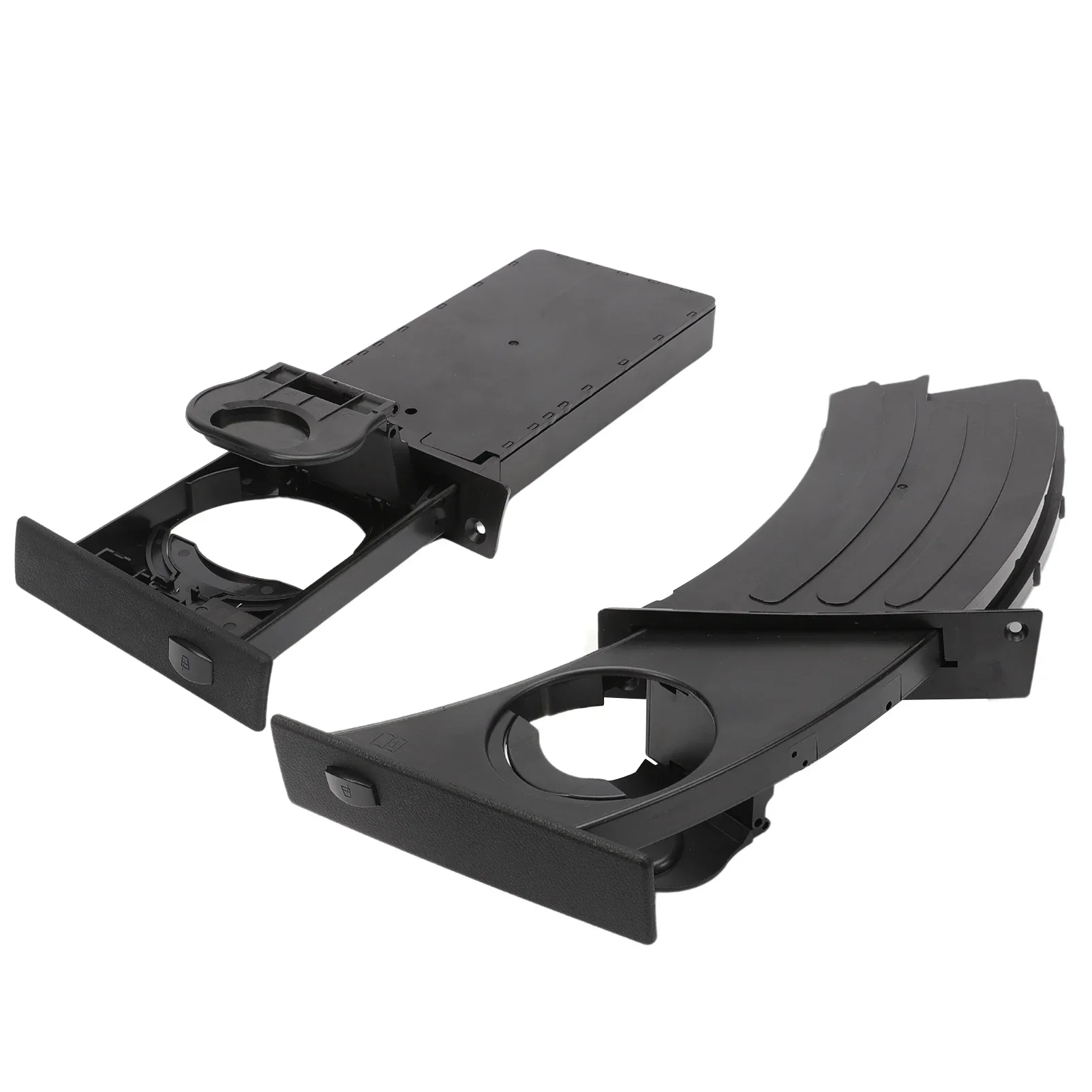 1 Pair Cup Holder Drink Rack Black Holders 51459125626  51459125622 For BMW E60 E61 M5 525i 528i 530i 535i 2004-2010