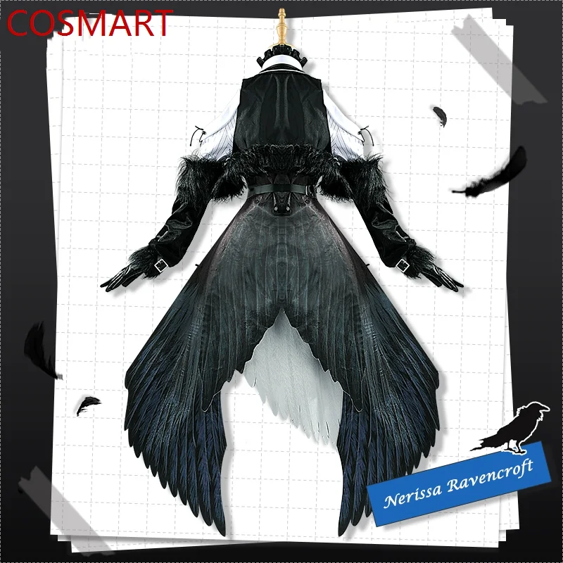 Virtual Youtuber Hololive Nerissa Ravencroft Dress Cosplay Costume Cos Game Anime Party Uniform Hallowen Play Role Clothes