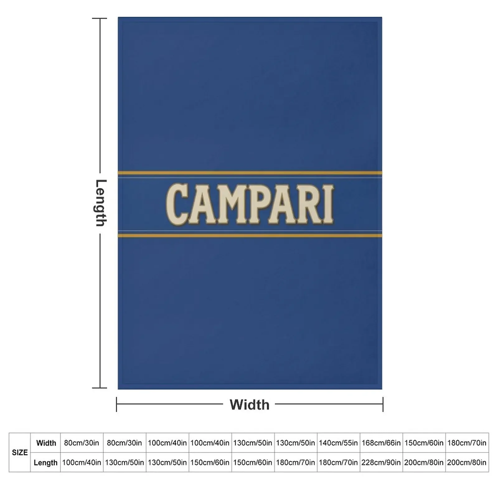 Campari Monogram Design Type 1 Throw Blanket Hair Vintage Sleeping Bag Blankets