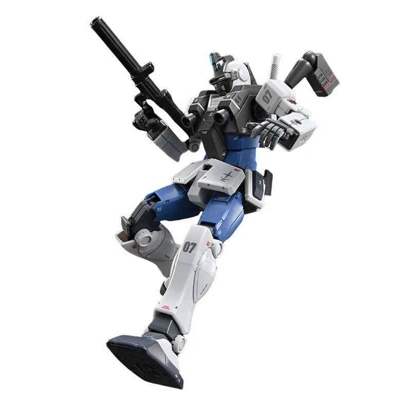 Bandai genuino RGM-79LV GM NIGHT SEEKER II HG Gundam Anime figura de acción juguetes de modelos de ensamblaje coleccionables adornos regalo niños