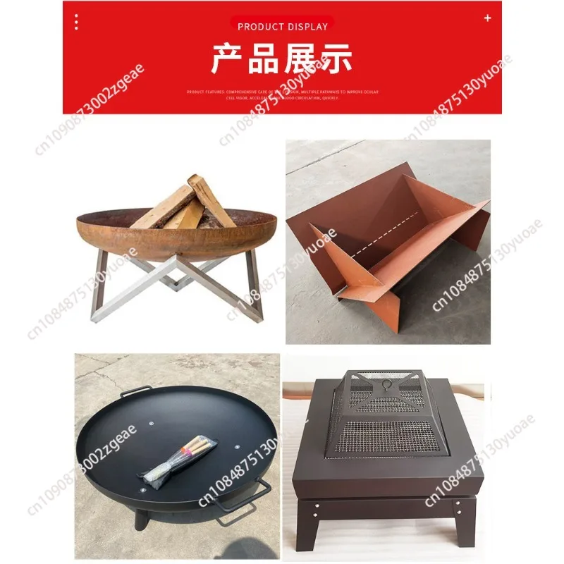 Outdoor brazier North American patio barbecue fire indoor patio firewood stove portable outdoor campfire brazier