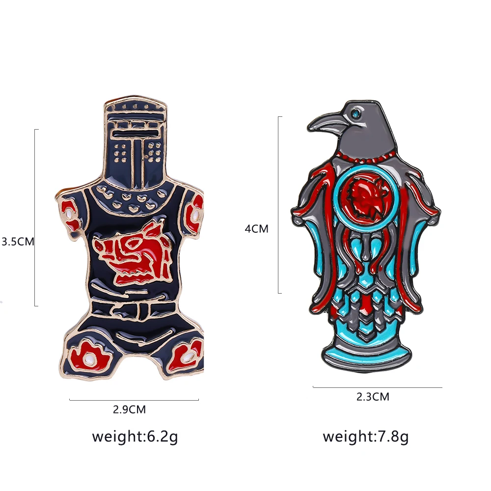 الجديد في Pensenity الفارس الأسود "جست جرح اللحم" دبابيس التلبيب خمر مونتي بيثون ودبابيس المينا الكأس المقدسة #1