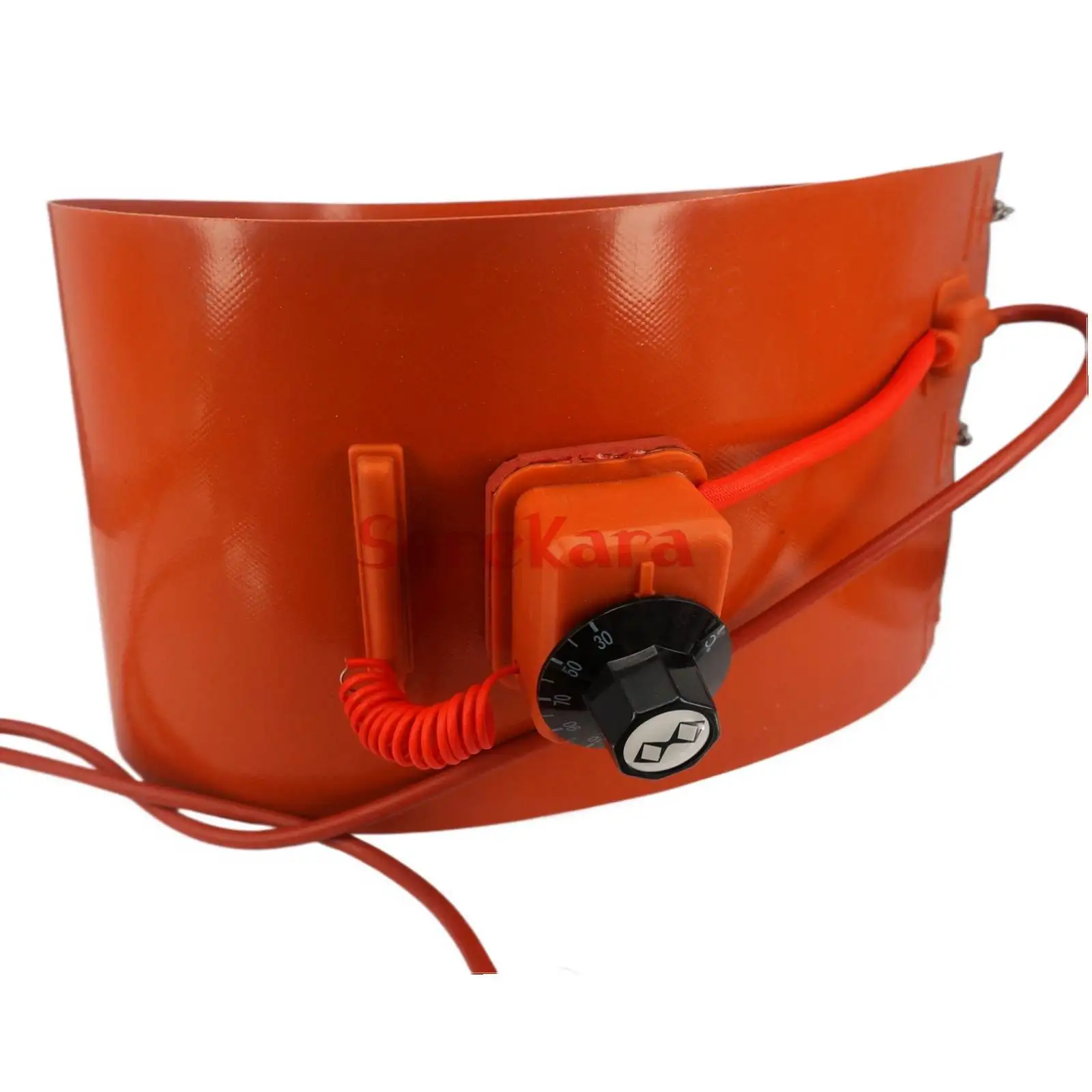 20 L(4.4 Gallon) 200x860x1.8mm 800W 220V Flexible Silicon Band Drum Heater Blanket Oil Biodiesel  Barrel Electrical Wires