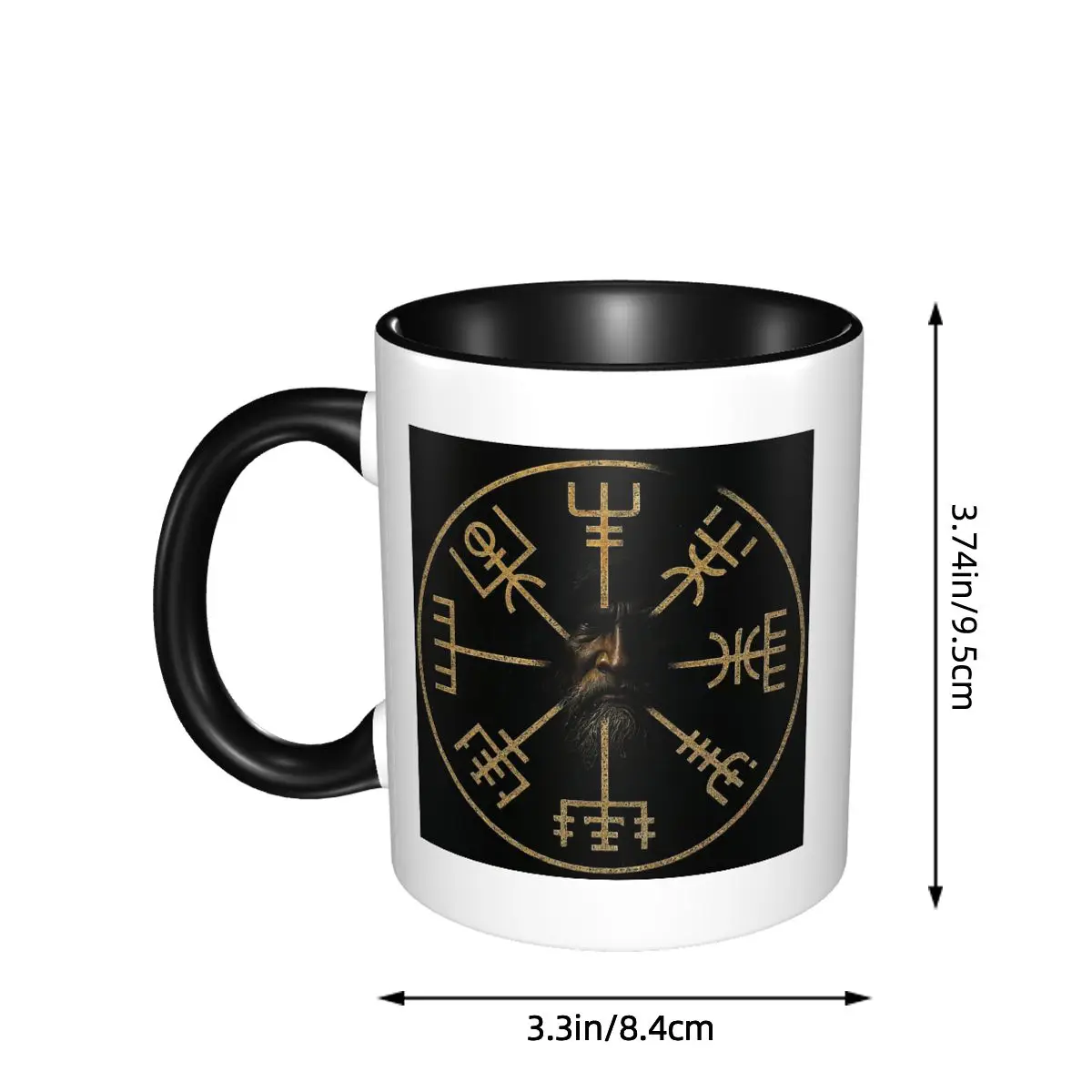 Vegvisir Authentic Viking Compass Mug Funny Ceramic Coffee Cups Tea Mugs Milk Cup Drinkware Gifts for Woman Man