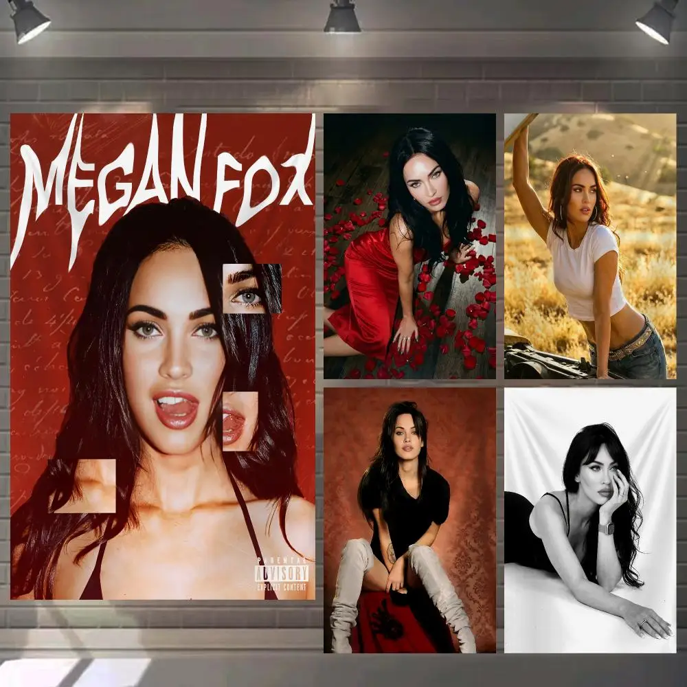 Actress M-Megan Fox Tapestry Microfiber Background Art Decor For Bedroom Living Room Bar Garden Outdoor Festival Wall Deco