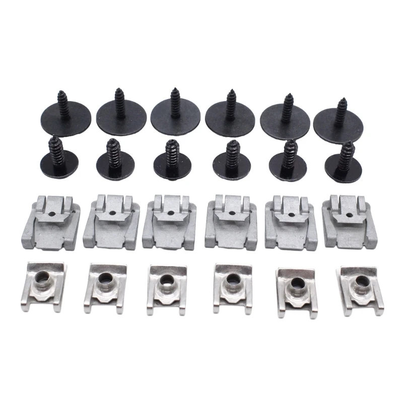 High-performance Under Engine Cover Undertray Clips- Screws Under Cover Splashguard Screw 24pcs used for E-CLASS W211