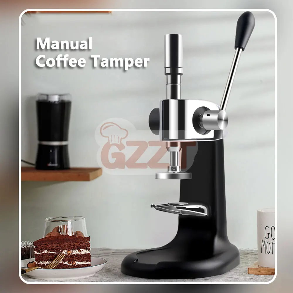1. 57.5Mm 58Mm Coffee Tamper Handmade Fixed Pressed Powder Hammer Espresso Accessory for Cafe Barista Coffee Preparation