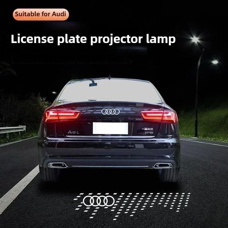 

AUDI License plate projection lamp LED decorative lights atmosphere lights For Audi A3 A4 A5 A6 A7 A8 S3 S4 S5 S6 Q3 Q5 Q7 S7