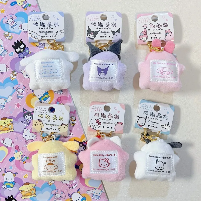 Sanrios น่ารักฮาโลวีน ghost my melody hello kitty cinnamoroll ตุ๊กตาพวงกุญแจ PomPomPurin Mini กระเป๋าอุปกรณ์เสริมของขวัญวันเกิด