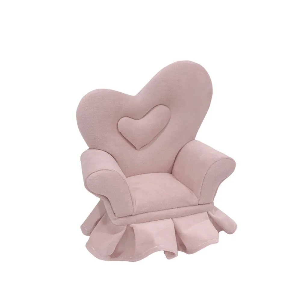 

Dutch Velvet Sofa Shaped Jewelry Box Elegant Pink Mini Couch Earrings Ring Display Stand Luxury with Mirror Doll House Furniture