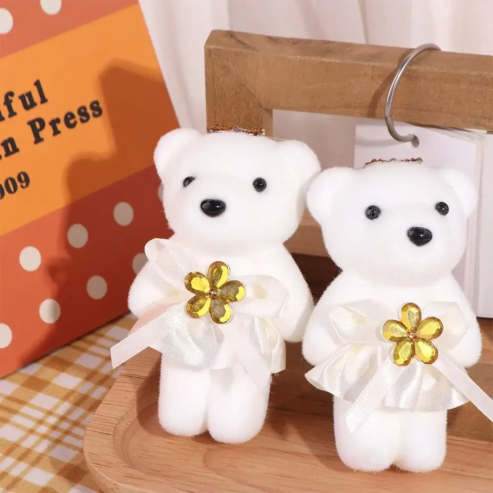 10pcs/set Wedding Gift Foam Bear Bear Foam Cartoon Mini Bear Flower Bouquet Animal 10cm Cartoon Bouquet Girl Birthday Gift