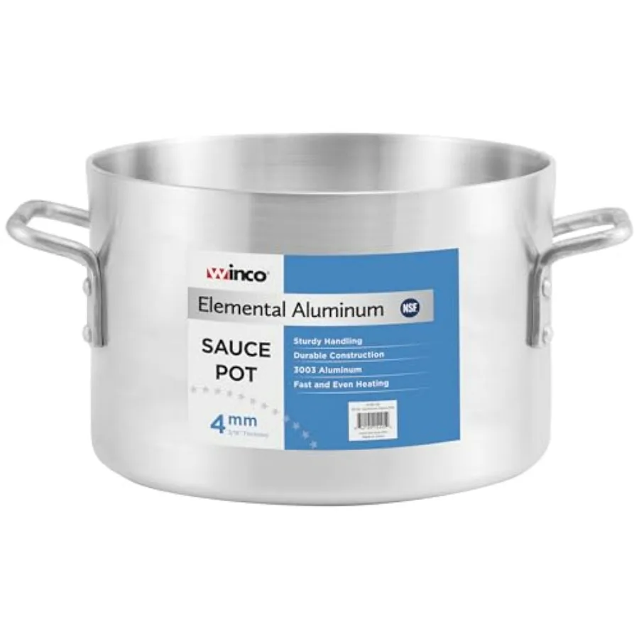 

Professional 40 Quart Aluminum Sauce Pot for LargeVolume Cooking in Commercial Kitchens and Catering Events Durable Lightweight