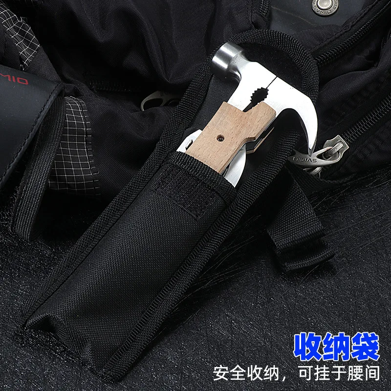 Multifunctional claw pliers Hammer Stainless Steel Folding Car Outdoor Camping Broken Window Escape hammer Woodworking hammer