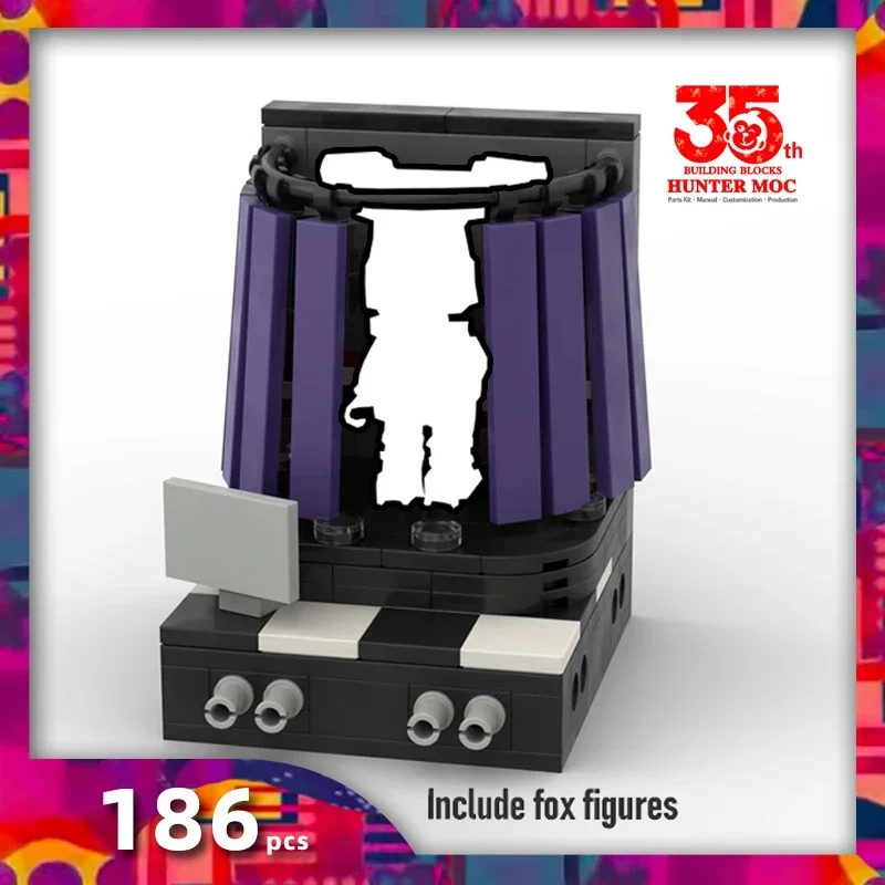 

horror game toys bear action figures Bunny characters security office restaurant show stage horror game scenes building blocks