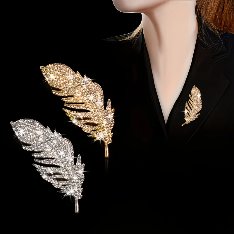 Modische, exquisite, elegante, luxuriöse, funkelnde Strass-Anstecknadel, Knopf, Brosche, Brustblume, Kleidungszubehör