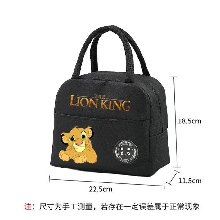 Mufasa The Lion King Lunch Hand Bag Child\'s Teenage Disney Movie Cartoon Cute Lunch Box Men Office Thermal Insulat Case Kid Gift