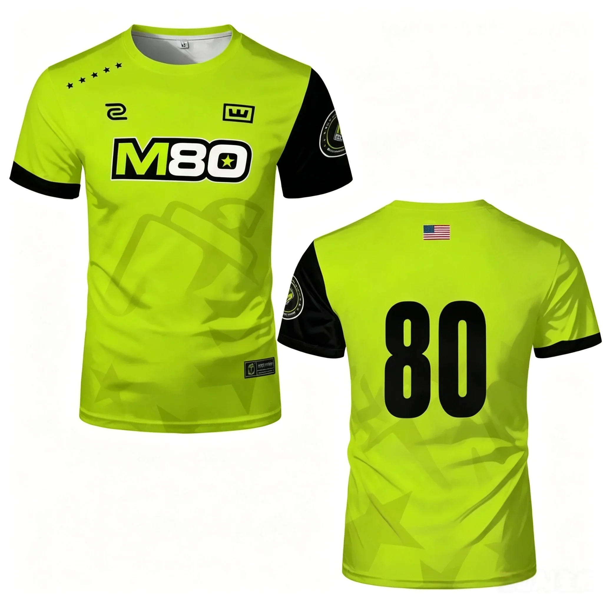 2026 New M80 Esports Team Jersey Cs2 Pro League Training Shirt  Unisex, Stylish, Breathable, Quick-drying T-shirt