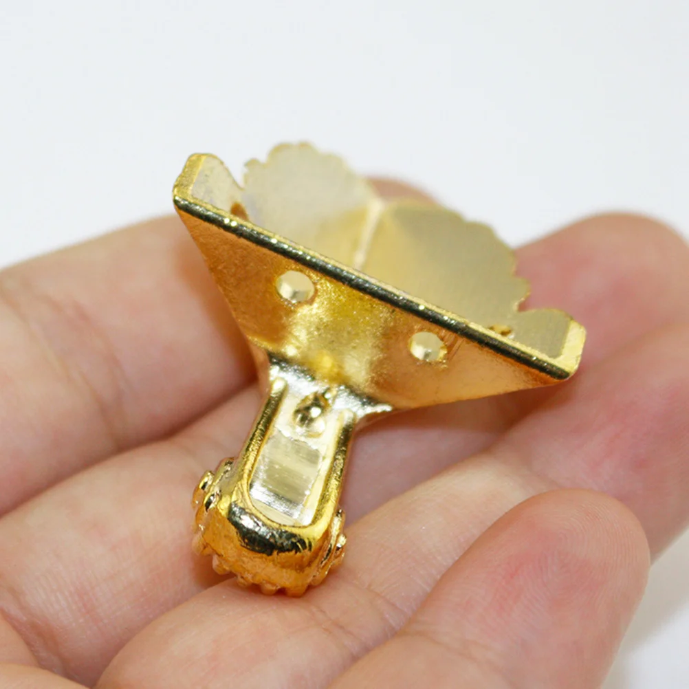 Pernas de suporte de substituição para móveis, 8 peças, liga de zinco, ferro, sofá, cadeira, cama, acessórios de móveis, dourado