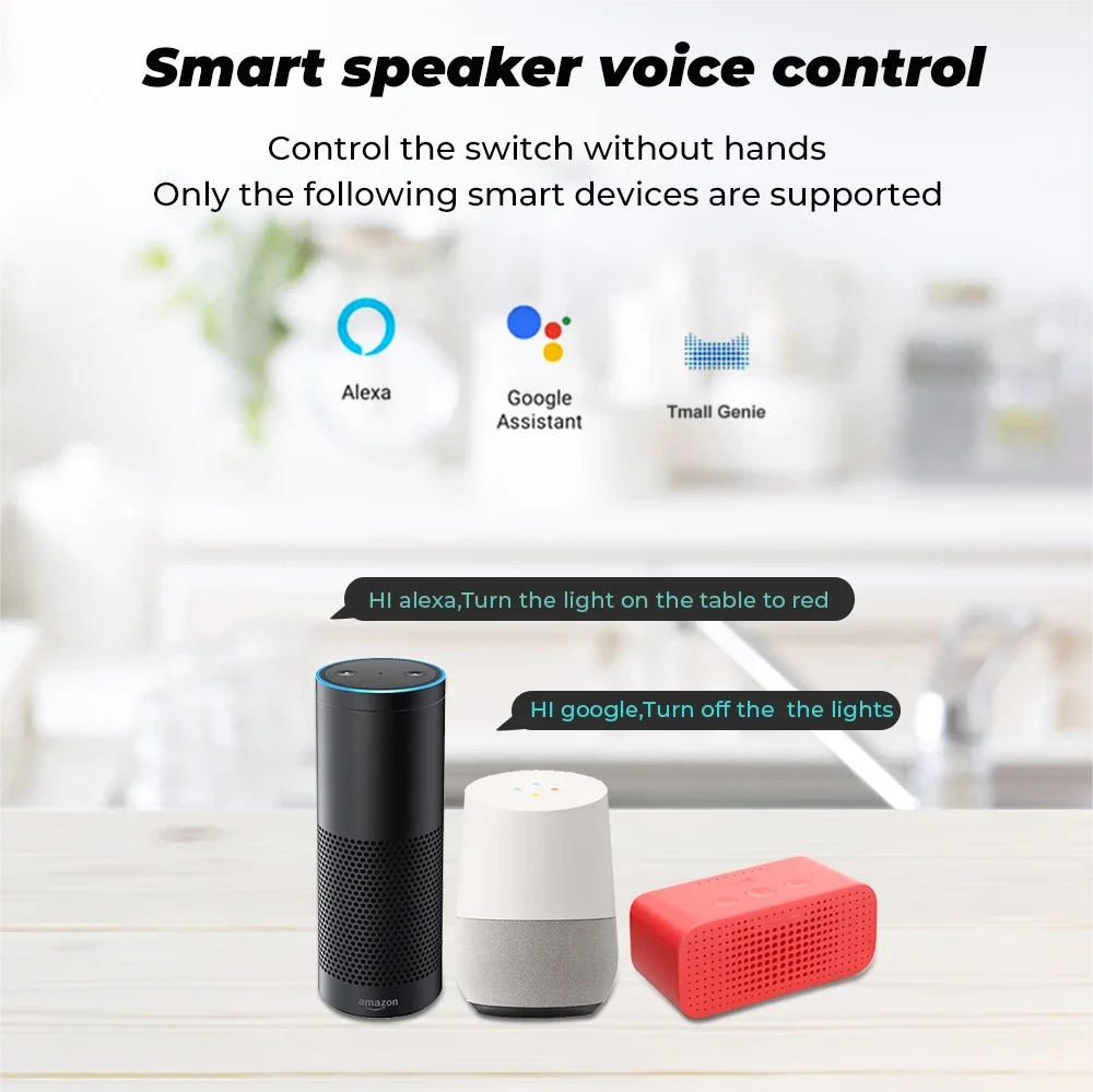 ONENUO 16A Wifi Switch DIY Smart Home Control Relay Smart LIfe APP Control Remotely Timer Works With Alexa Google Home Alice
