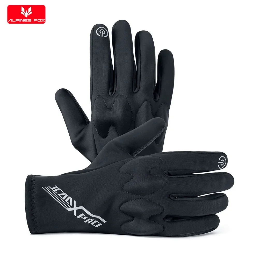 Winter Motorcycle Gloves Touchscreen Windproof Full Finger Warm Riding Cycling Gloves for Men Women Outdoor Sports