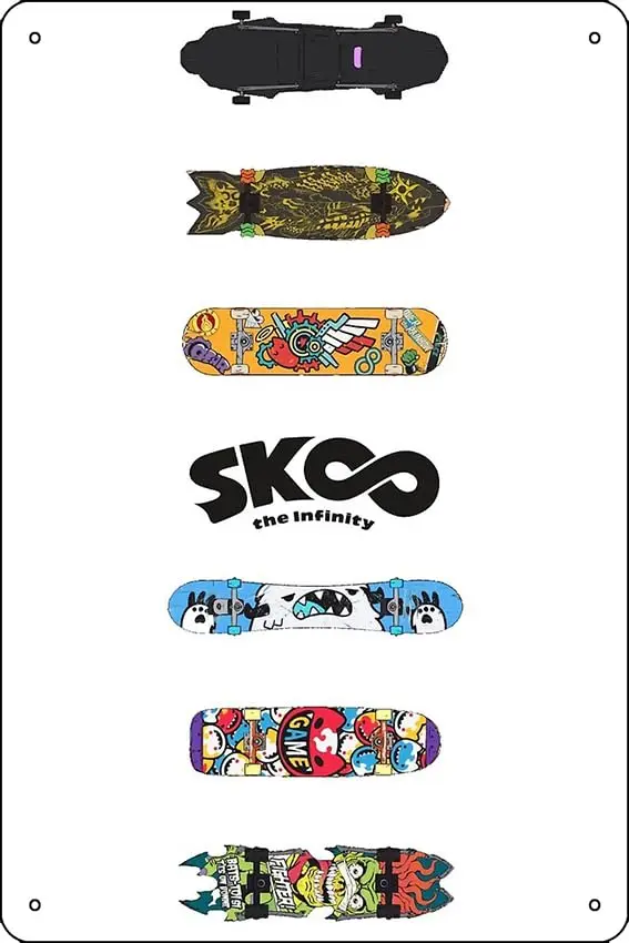 Sk8 the Infinity Art Print Funny Metal Tin Sign for Home Kitchen Bar Room Garage Decor 