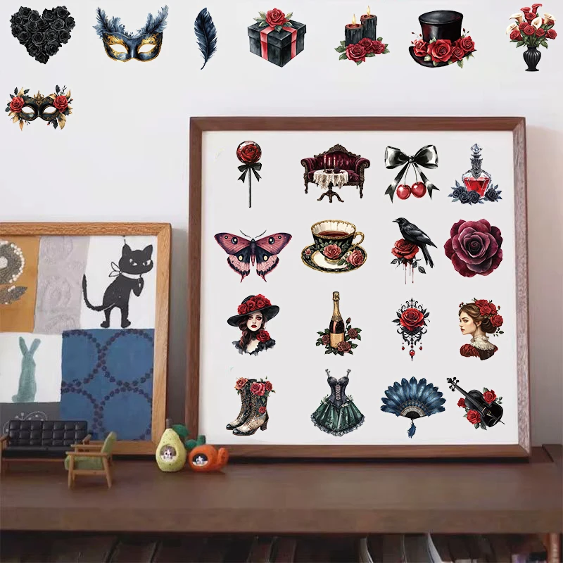 50PCS Set Of Tropical Fish Sticker Notebook Modern Scrapbooking Suitcase DIY Phone Waterproof Room Cafe Room Classic Stickers  ﻿