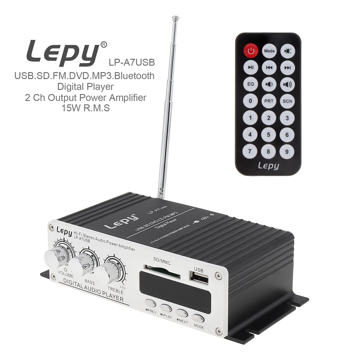 Bluetooth 12 В автомобильный мини Hi-Fi стерео аудио усилитель авто аудио FM MP3 Palyer поддержка USB/SD/DVD/CD с пультом дистанционного управления Bluetooth 12 В автомобильный мини Hi-Fi стерео аудио усилитель авто аудио FM MP3 Palyer поддержка USB/SD/DVD/CD с пультом дистанционного управления