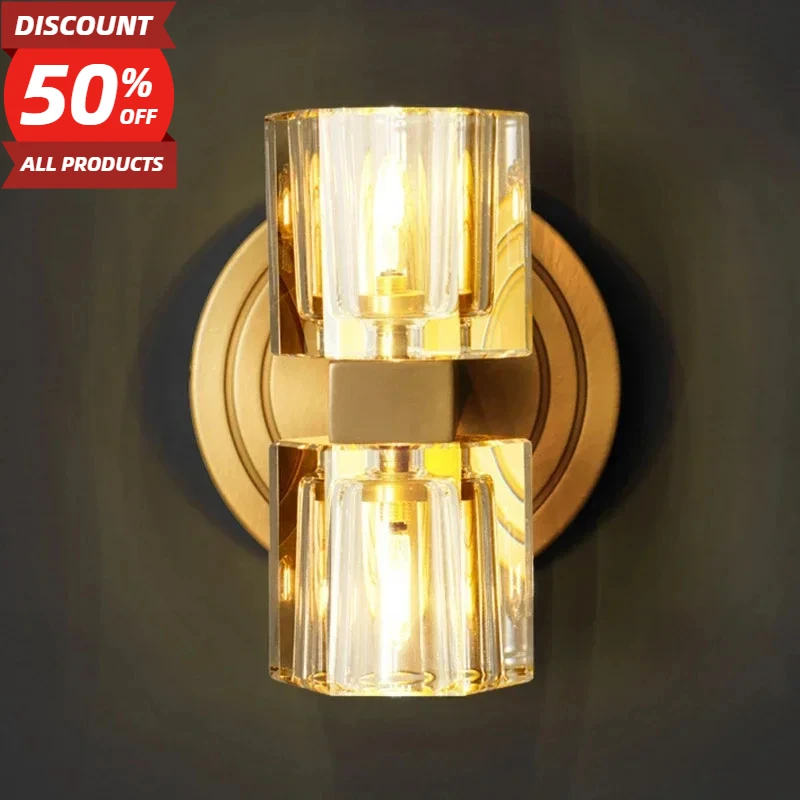 

American Postmodern Bedroom Bedside Lamp Aisle Corridor for Study Room Living Room Background Decoration Led Indoor Lighting