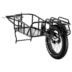 SucceBuy Bike Cargo Trailer 70 lbs Capacity Heavy-Duty Bicycle Wagon Cart Compact Storage & Quick Release Structure 20