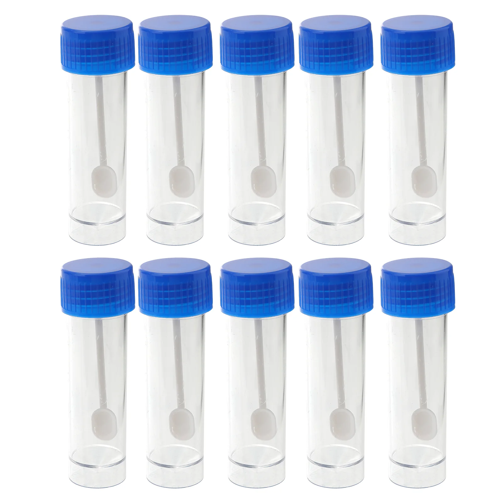 10 PCS Practical Plastic Specimen Cup Stool Container 25-30ml without Label Laboratory Medical Use specimen container