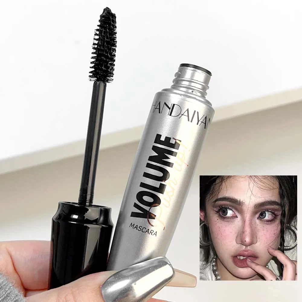 Silk Fiber Lash Mascara, natural dramático alongamento e espessamento, duradouro, impermeável e à prova de manchas