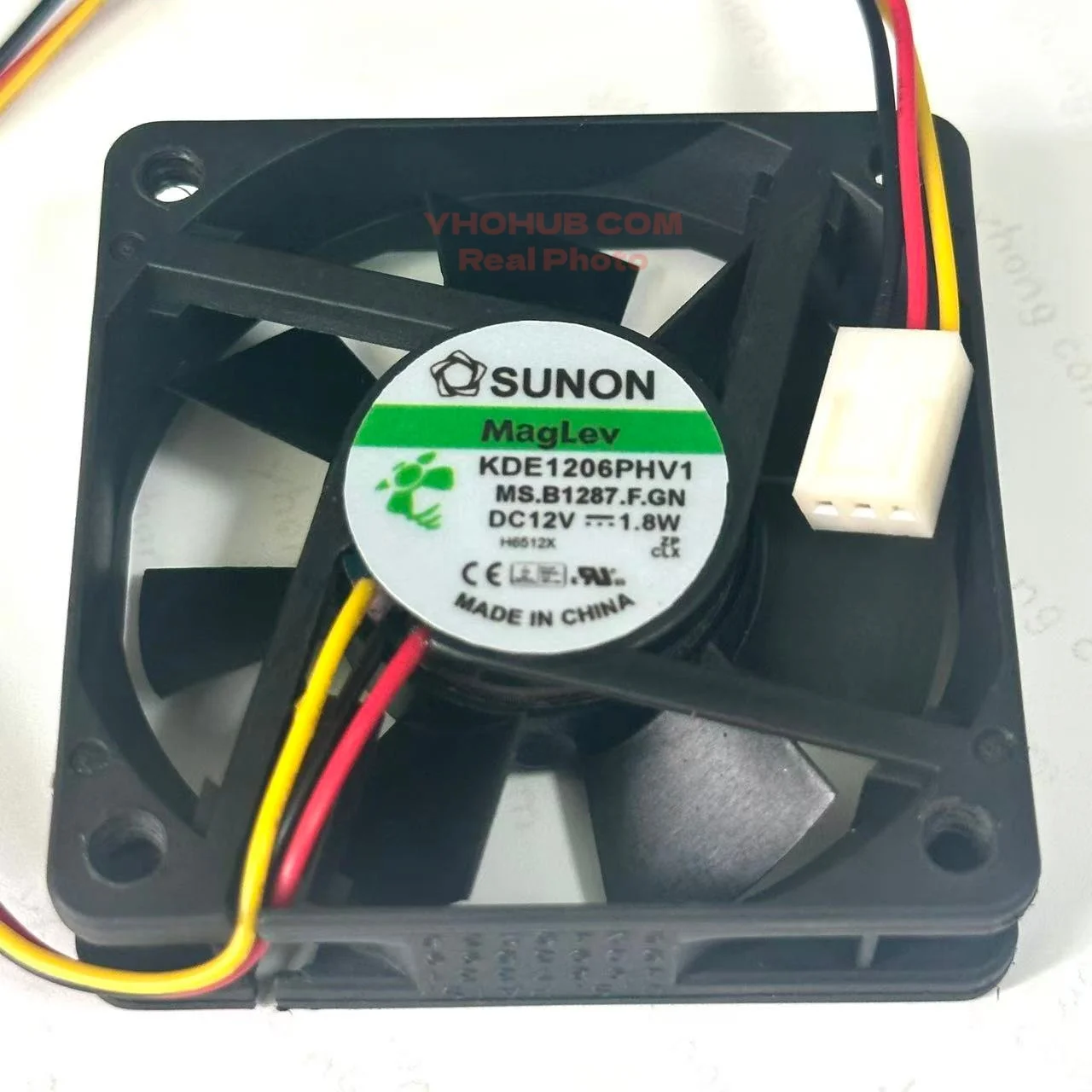 SUNON KDE1206PHV1 DC 12V 1.8W 60x60x15mm 3-wire Server Cooling  Fan