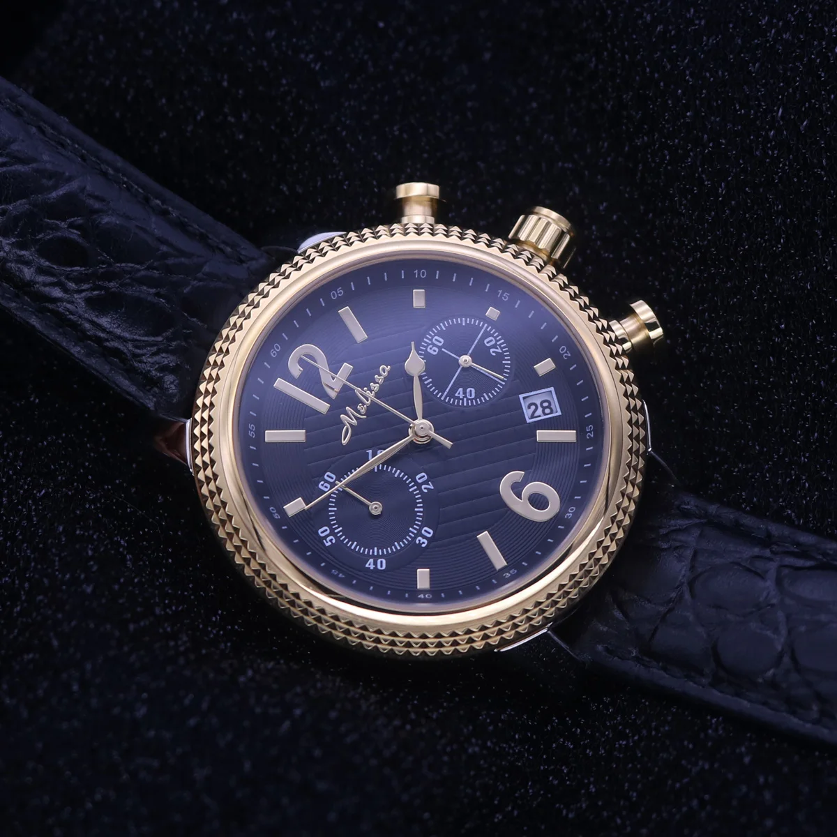 Stainless Steel Real Multifunctions Homme Men's Watch Quartz Hours Fashion Retro Clock Real Leather Boy Birthday Gift Box