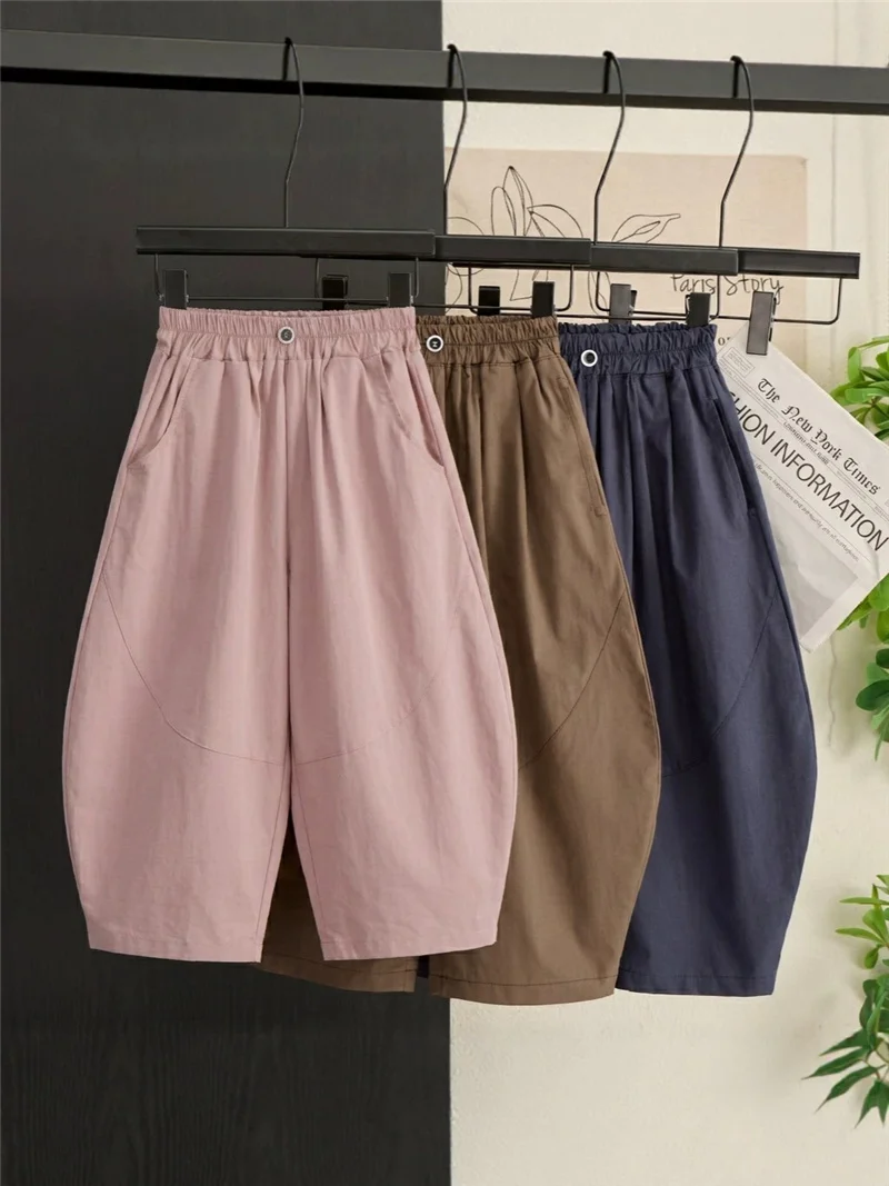 

Boys Girls Crop Pants Autumn Kids Fashion Casual Long Pants Spring Solid Trousers Children Sport Sweatpants 1-14 Years