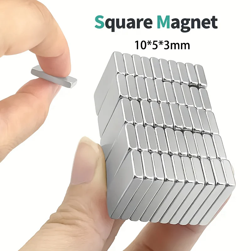 Durable Square Rectangular Magnets 10*5*3mm | For Fridge, Whiteboard ...