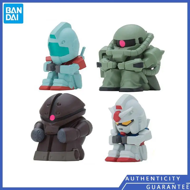 [In stock] Bandai Mobile Suit Gundam Awaiting Modeling Series Dorky GM RX-78-2 Zaku Mini Cute Collectible Ornament Gift for Kids